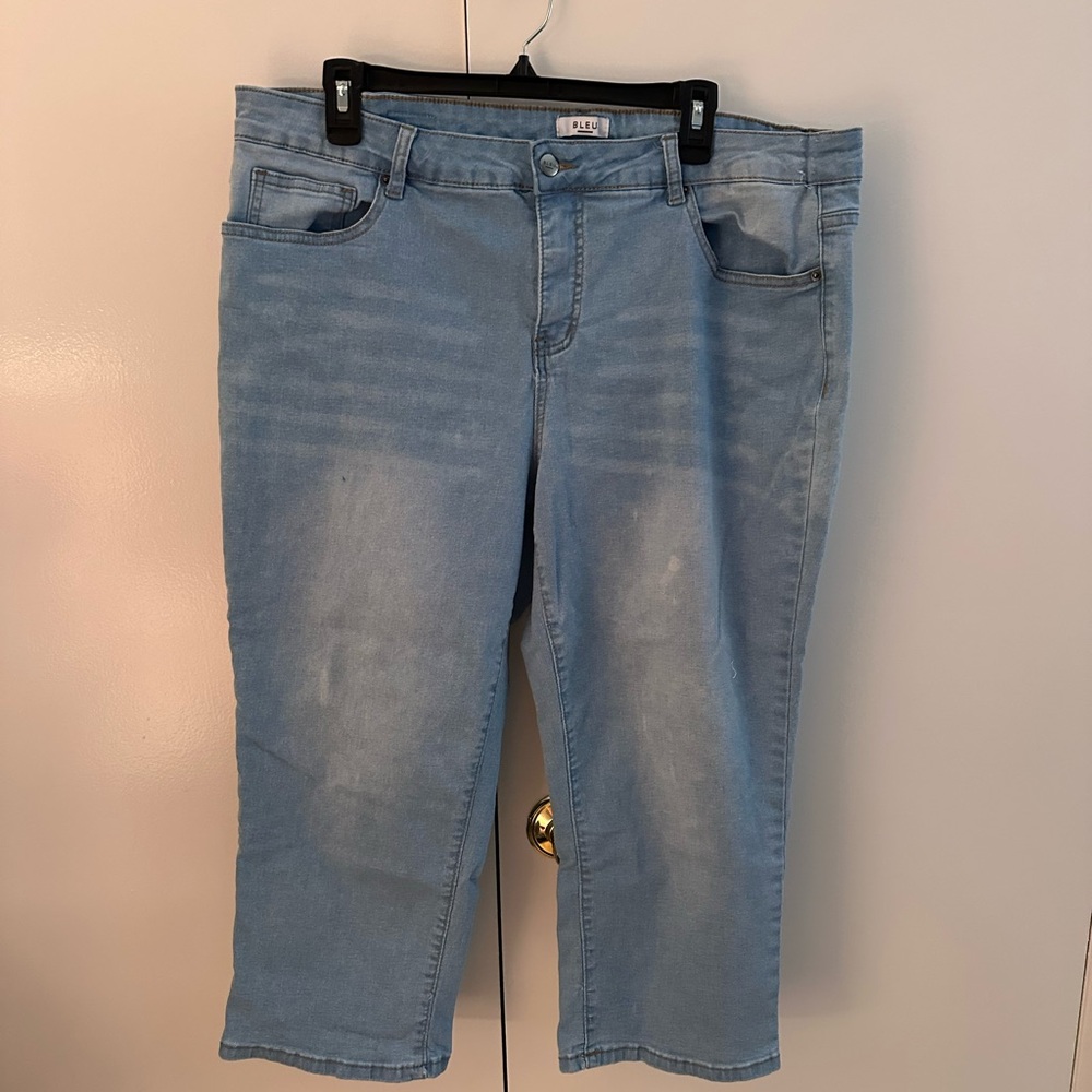 Lane Bryant Light Blue Denim Capris